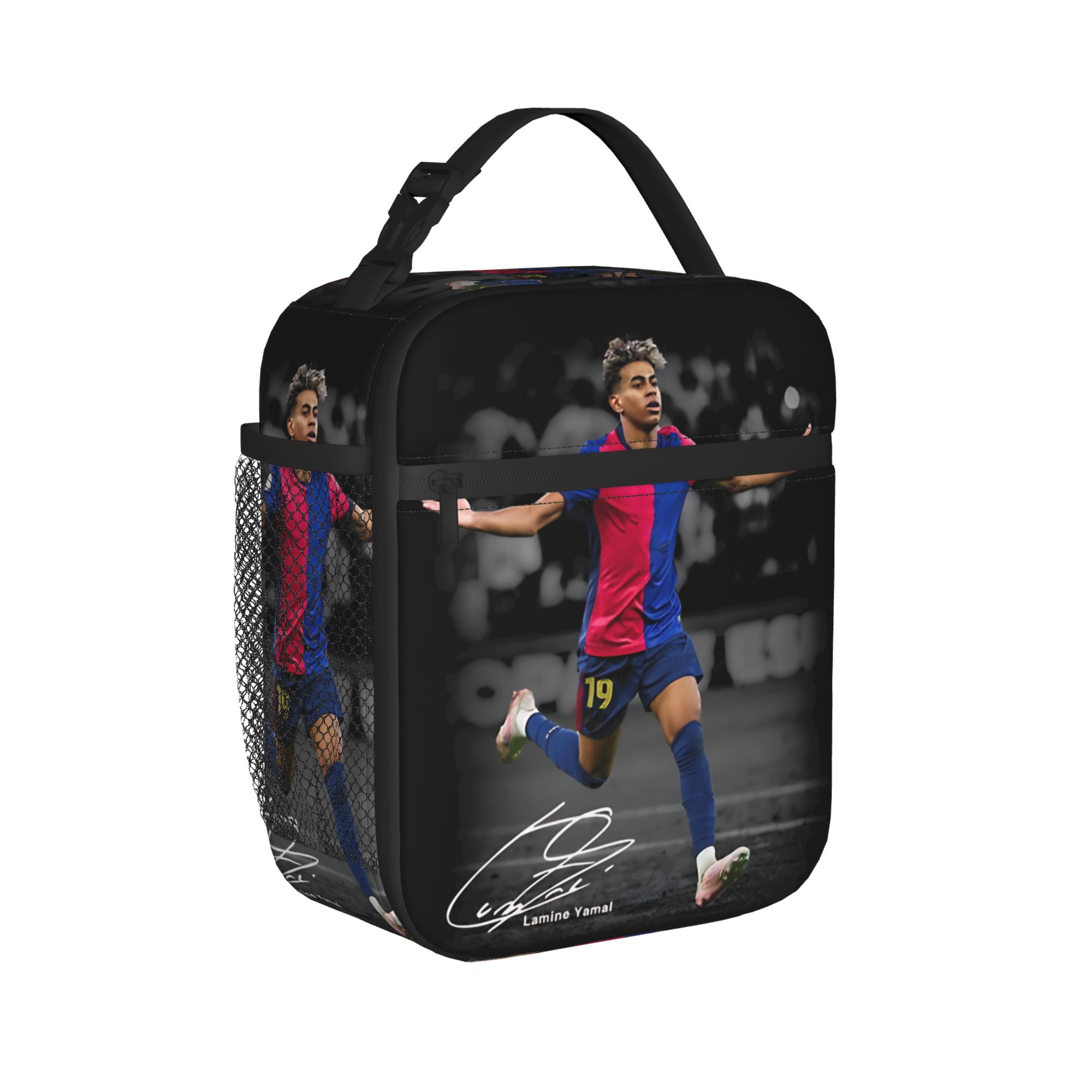 Tote Bag Sublimation - Lamine Y-Yamal Insulated Lunch Bags Thermal