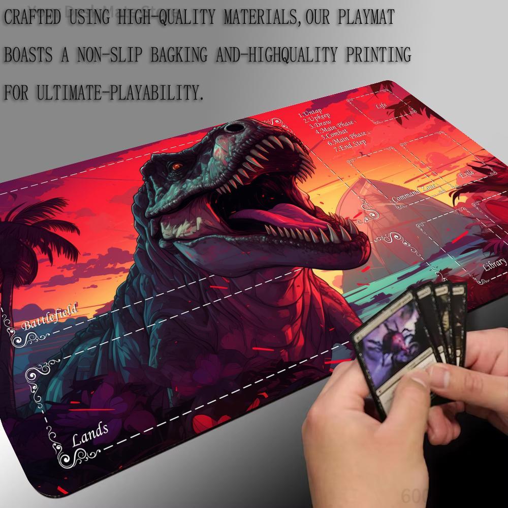 Neon Aesthetic Dinosaur Theme  - Door Mat Blank ulasan dan harga