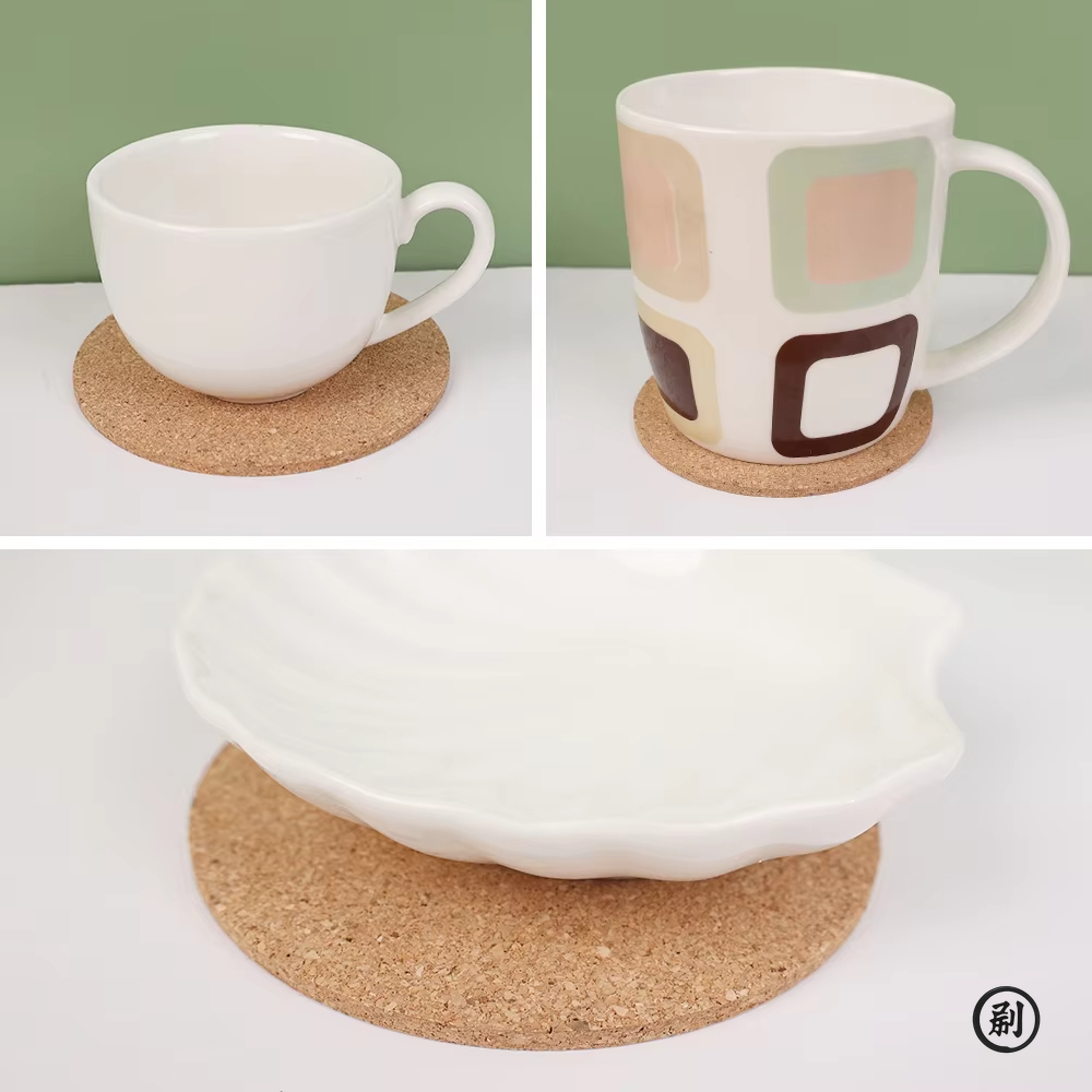 10PCS Cup Mat Natural Round Wo - Coaster Sublimation Blank ulasan dan harga