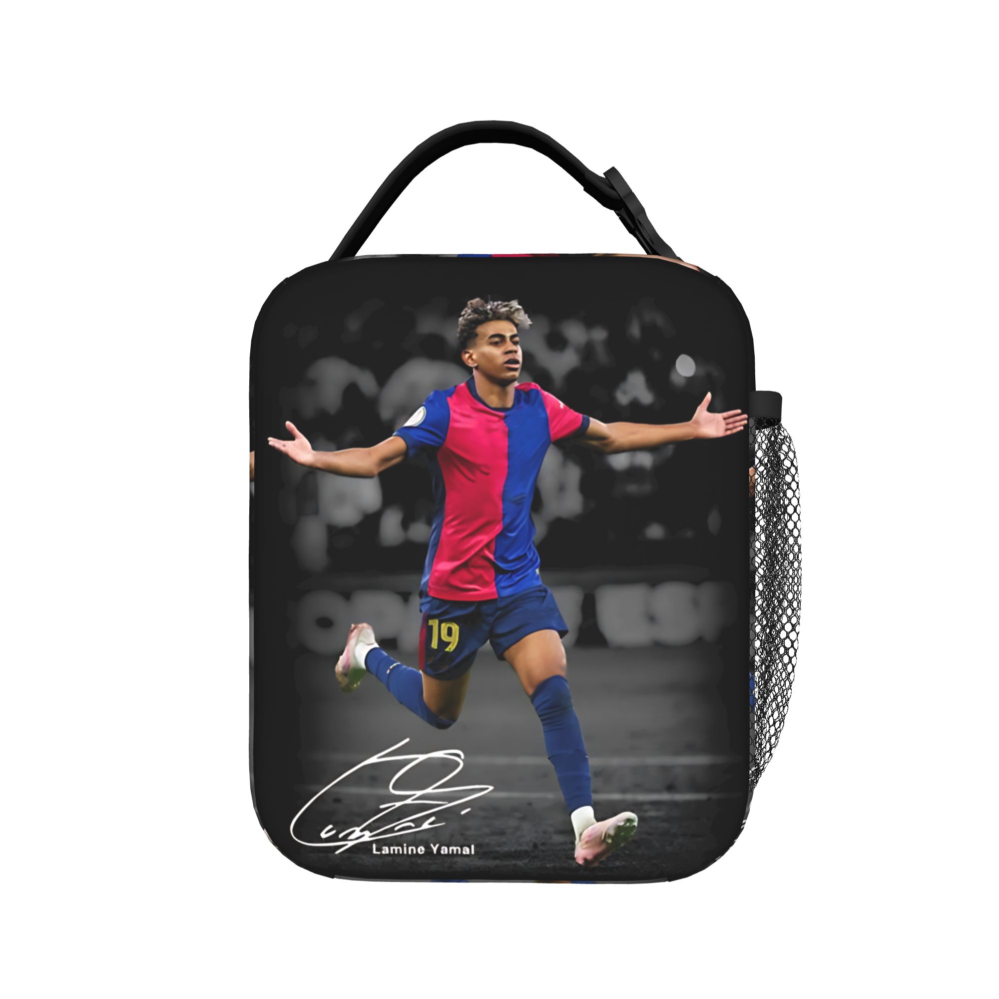 Lamine Y-Yamal Insulated Lunch - Tote Bag Sublimation ulasan dan harga